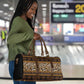 Cameroon Cheetah Toghu Pattern Travel Bag