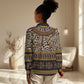Cameroon Cheetah Toghu Pattern Women Casual Shirt