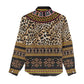 Cameroon Cheetah Toghu Pattern Women Casual Shirt