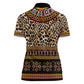 Cameroon Cheetah Toghu Pattern Women Polo Shirt