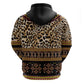 Cameroon Cheetah Toghu Pattern Zip Hoodie