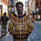Cameroon Cheetah Toghu Pattern Zip Hoodie
