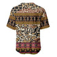 Cameroon Toghu Baseball Jersey Wild Animal Skins Seamless Pattern