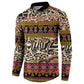 Cameroon Toghu Button Sweatshirt Wild Animal Skins Seamless Pattern