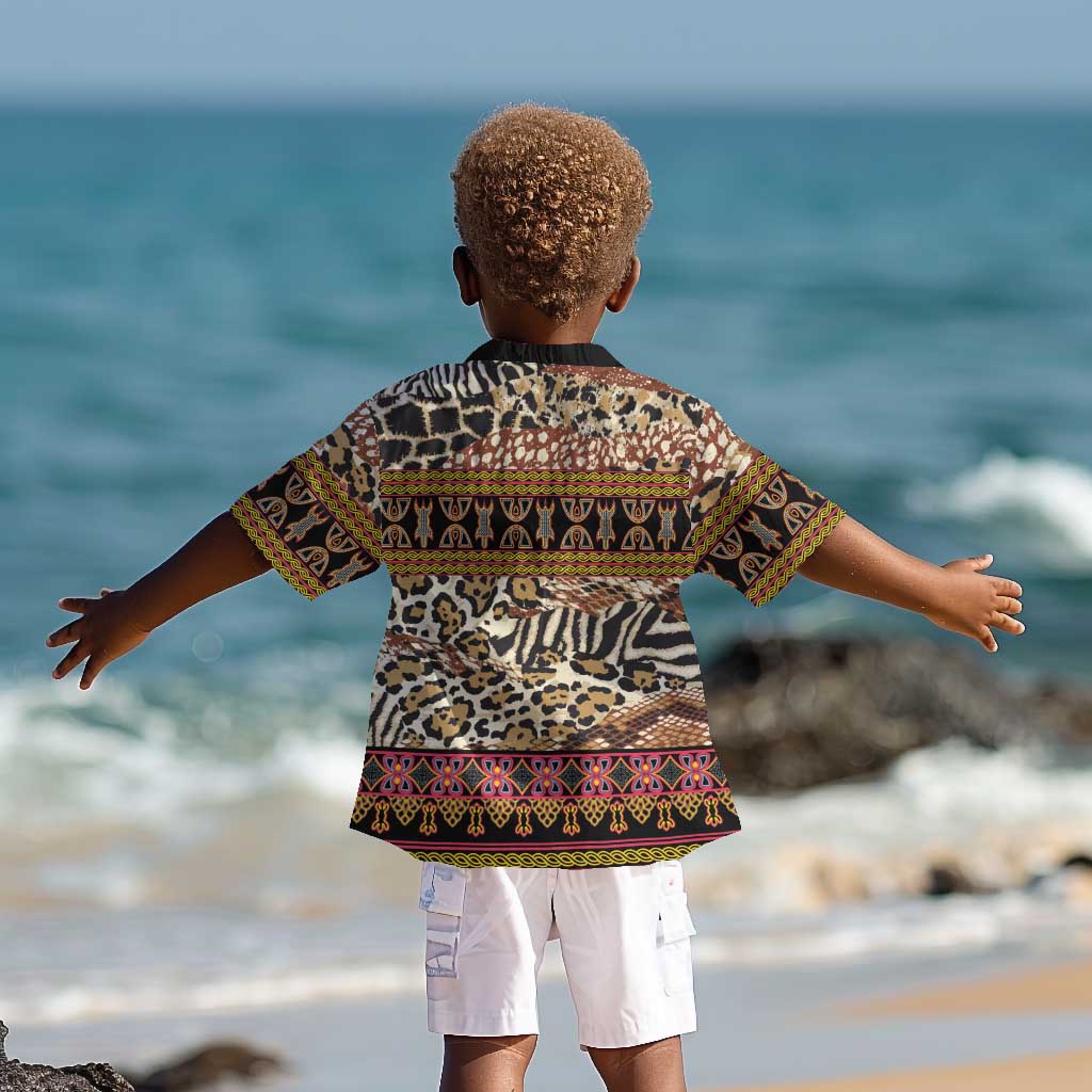 Cameroon Toghu Kid Hawaiian Shirt Wild Animal Skins Seamless Pattern
