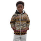 Cameroon Toghu Kid Hoodie Wild Animal Skins Seamless Pattern