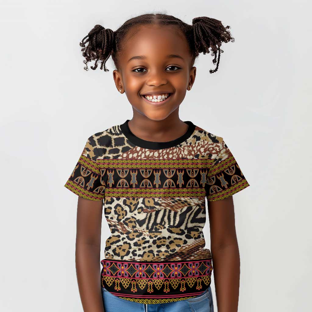 Cameroon Toghu Kid T shirt Wild Animal Skins Seamless Pattern