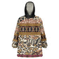 Cameroon Toghu Kid Wearable Blanket Hoodie Wild Animal Skins Seamless Pattern