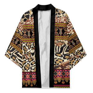 Cameroon Toghu Kimono Wild Animal Skins Seamless Pattern