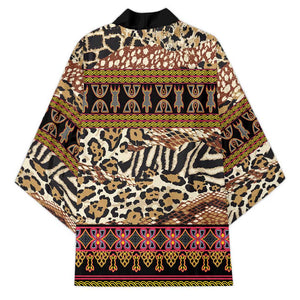 Cameroon Toghu Kimono Wild Animal Skins Seamless Pattern