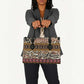 Cameroon Toghu Leather Bag Wild Animal Skins Seamless Pattern