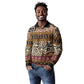 Cameroon Toghu Long Sleeve Polo Shirt Wild Animal Skins Seamless Pattern