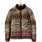 Cameroon Toghu Padded Jacket Wild Animal Skins Seamless Pattern
