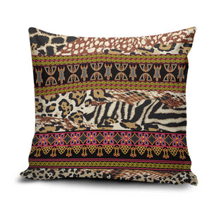 Cameroon Toghu Pillow Cover Wild Animal Skins Seamless Pattern