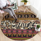 Cameroon Toghu Round Carpet Wild Animal Skins Seamless Pattern