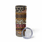 Cameroon Toghu Skinny Tumbler Wild Animal Skins Seamless Pattern