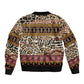 Cameroon Toghu Sleeve Zip Bomber Jacket Wild Animal Skins Seamless Pattern