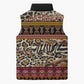 Cameroon Toghu Sleeveless Puffer Jacket Wild Animal Skins Seamless Pattern