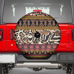 Cameroon Toghu Spare Tire Cover Wild Animal Skins Seamless Pattern