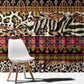 Cameroon Toghu Window Curtain Wild Animal Skins Seamless Pattern