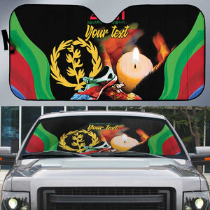 Personalized Eritrea Maelti Siwuat Auto Sun Shade Shida Shoes Glory To Our Martyrs Eritrea