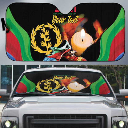 Personalized Eritrea Maelti Siwuat Auto Sun Shade Shida Shoes Glory To Our Martyrs Eritrea