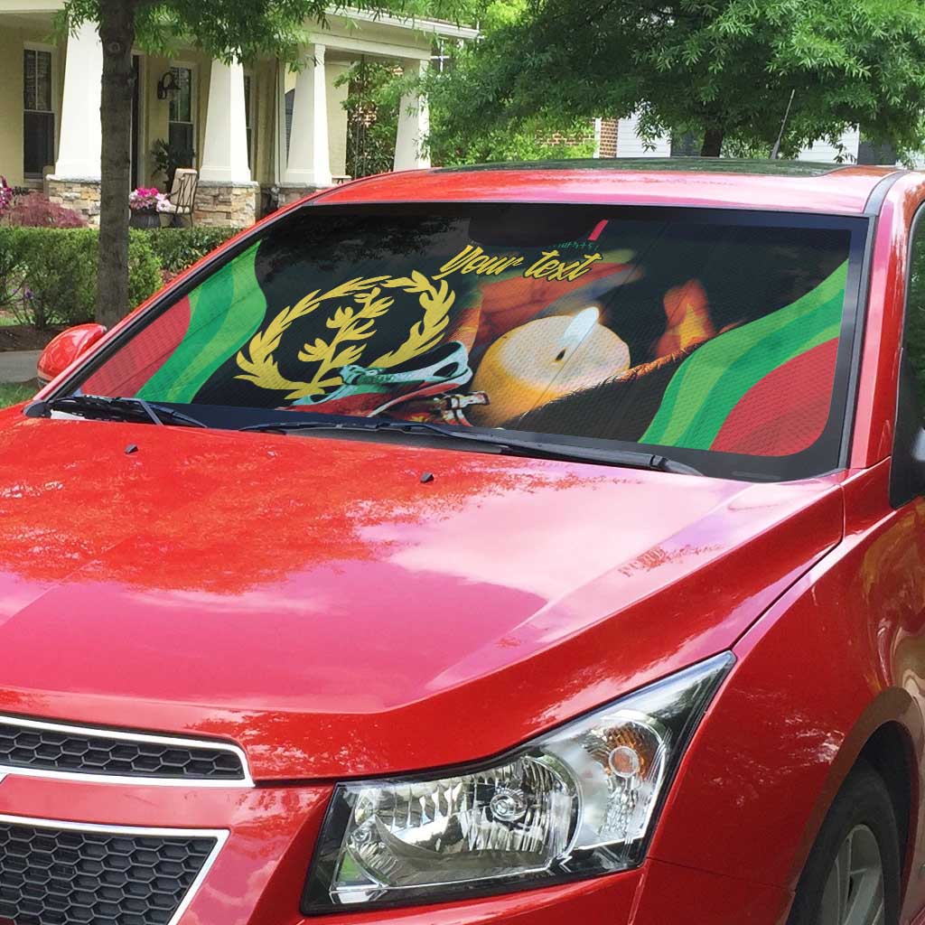 Personalized Eritrea Maelti Siwuat Auto Sun Shade Shida Shoes Glory To Our Martyrs Eritrea