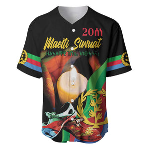 Personalized Afro-Eritrea Maelti Siwuat Baseball Jersey Shida Shoes Glory To Our Martyrs Eritrea