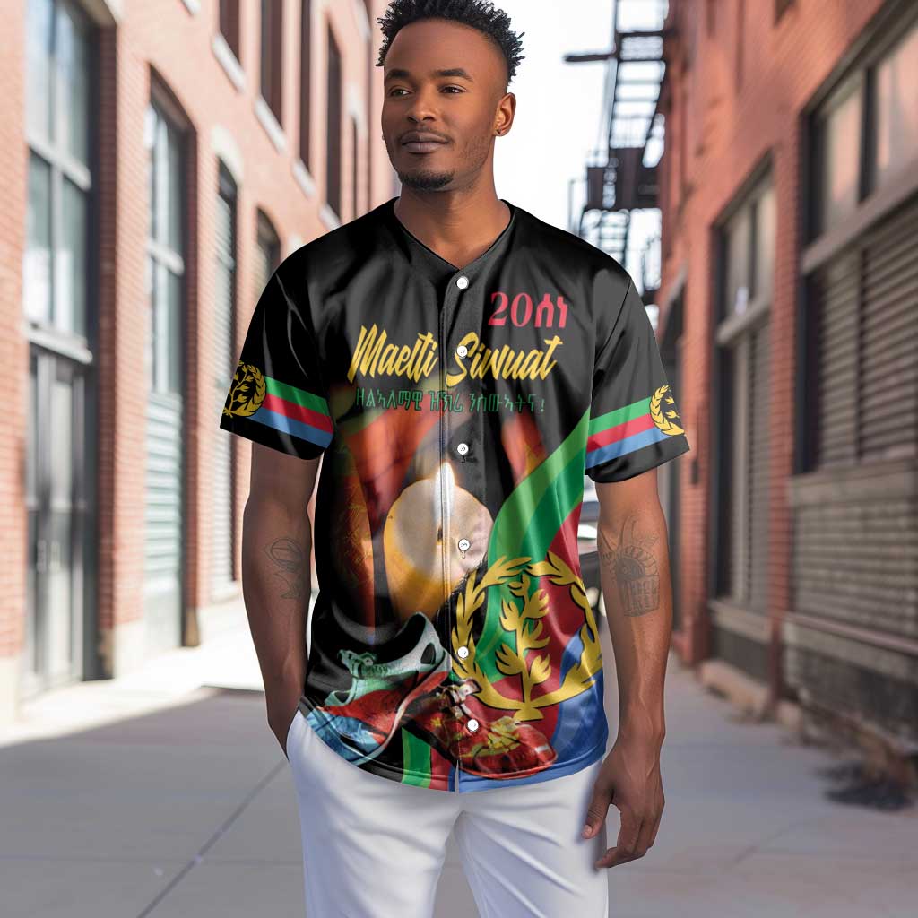 Personalized Afro-Eritrea Maelti Siwuat Baseball Jersey Shida Shoes Glory To Our Martyrs Eritrea