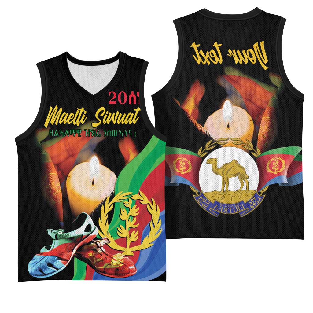 Personalized Afro-Eritrea Maelti Siwuat Basketball Jersey Shida Shoes Glory To Our Martyrs Eritrea - African Pride