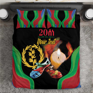 Personalized Afro-Eritrea Maelti Siwuat Bedding Set Shida Shoes Glory To Our Martyrs Eritrea