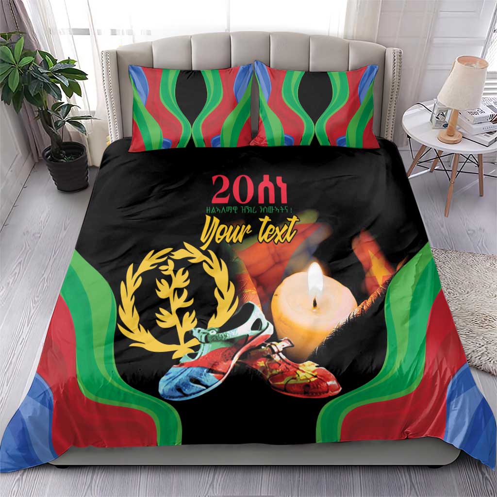 Personalized Afro-Eritrea Maelti Siwuat Bedding Set Shida Shoes Glory To Our Martyrs Eritrea