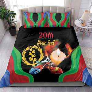 Personalized Afro-Eritrea Maelti Siwuat Bedding Set Shida Shoes Glory To Our Martyrs Eritrea