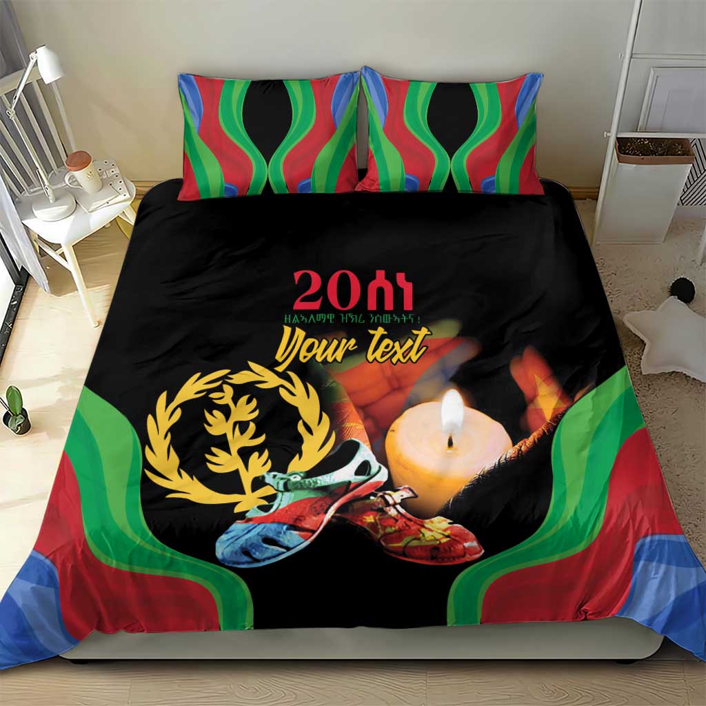 Personalized Afro-Eritrea Maelti Siwuat Bedding Set Shida Shoes Glory To Our Martyrs Eritrea