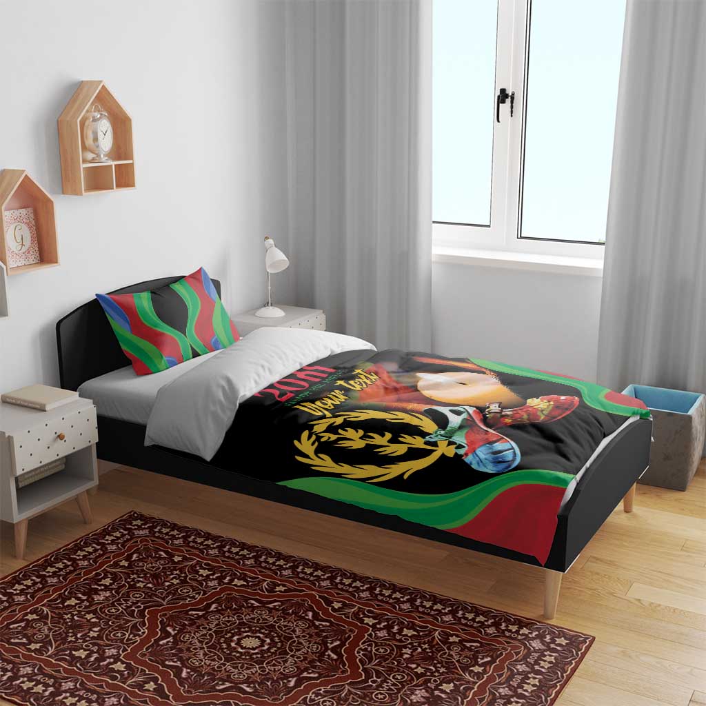 Personalized Afro-Eritrea Maelti Siwuat Bedding Set Shida Shoes Glory To Our Martyrs Eritrea