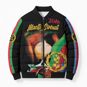 Personalized Eritrea Maelti Siwuat Bomber Puffer Jacket Shida Shoes Glory To Our Martyrs Eritrea