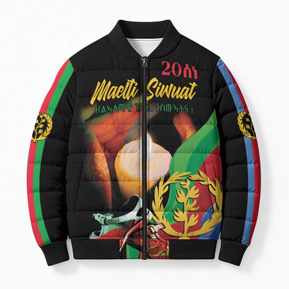 Personalized Eritrea Maelti Siwuat Bomber Puffer Jacket Shida Shoes Glory To Our Martyrs Eritrea