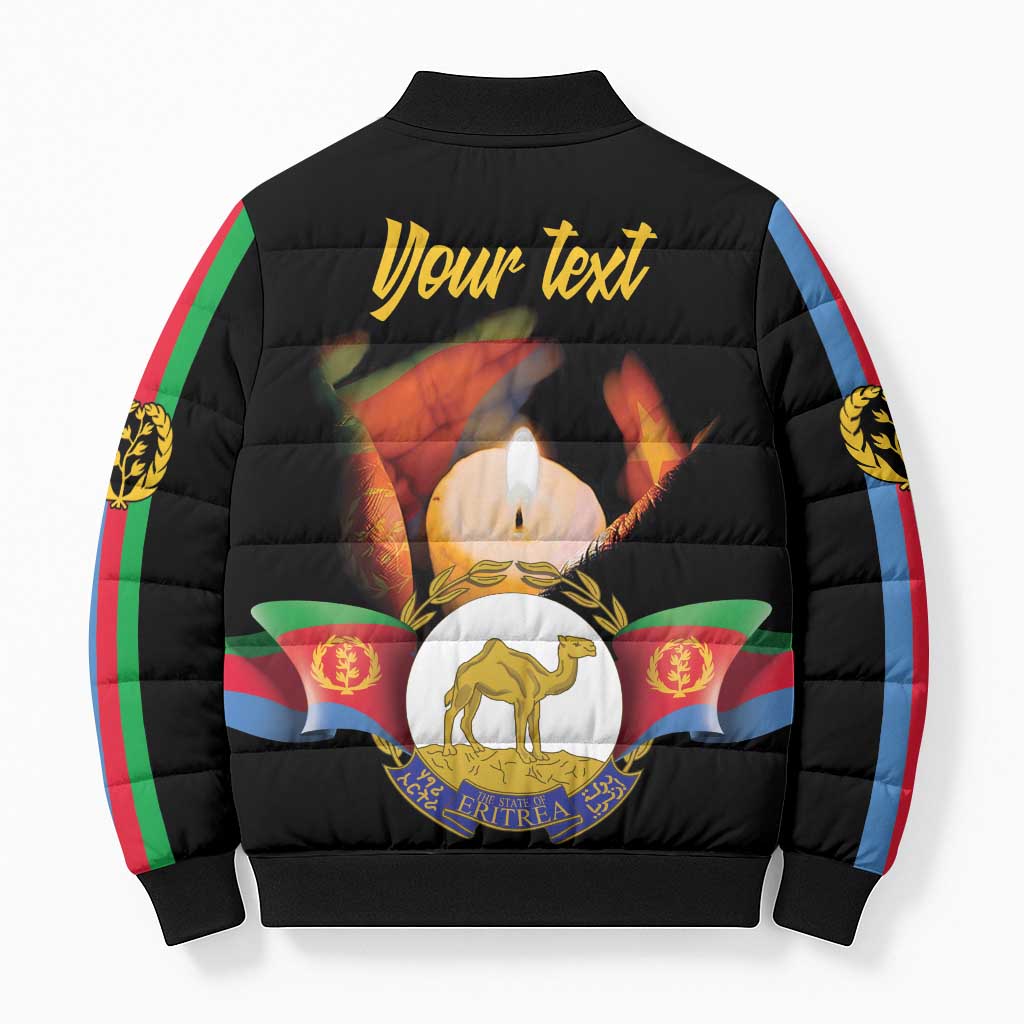 Personalized Eritrea Maelti Siwuat Bomber Puffer Jacket Shida Shoes Glory To Our Martyrs Eritrea