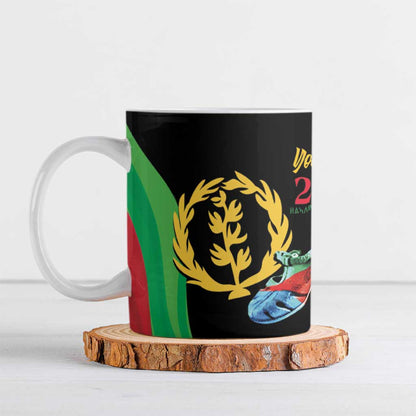 Personalized Eritrea Maelti Siwuat Ceramic Mug Shida Shoes Glory To Our Martyrs Eritrea