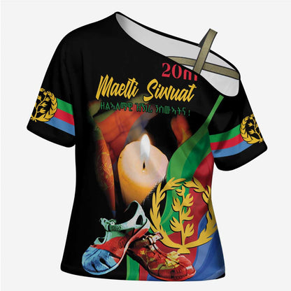 Personalized Eritrea Maelti Siwuat Cross Shoulder Shirt Shida Shoes Glory To Our Martyrs Eritrea