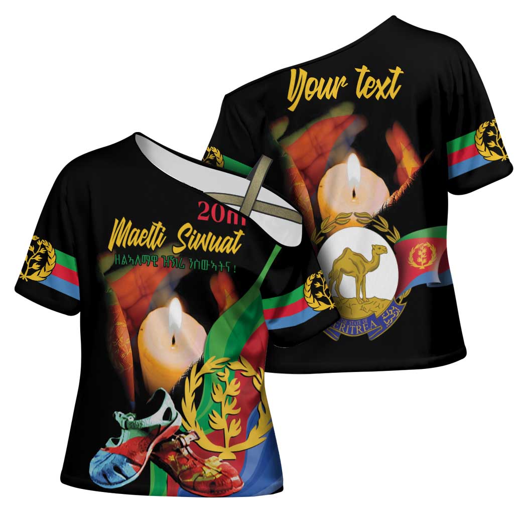 Personalized Eritrea Maelti Siwuat Cross Shoulder Shirt Shida Shoes Glory To Our Martyrs Eritrea