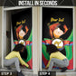 Personalized Eritrea Maelti Siwuat Door Cover Shida Shoes Glory To Our Martyrs Eritrea