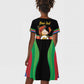 Personalized Afro-Eritrea Maelti Siwuat Kid Short Sleeve Dress Shida Shoes Glory To Our Martyrs Eritrea