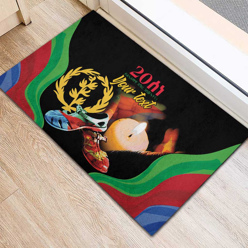 Personalized Afro-Eritrea Maelti Siwuat Rubber Doormat Shida Shoes Glory To Our Martyrs Eritrea
