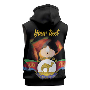 Personalized Afro-Eritrea Maelti Siwuat Sleeveless Hoodie Shida Shoes Glory To Our Martyrs Eritrea - African Pride