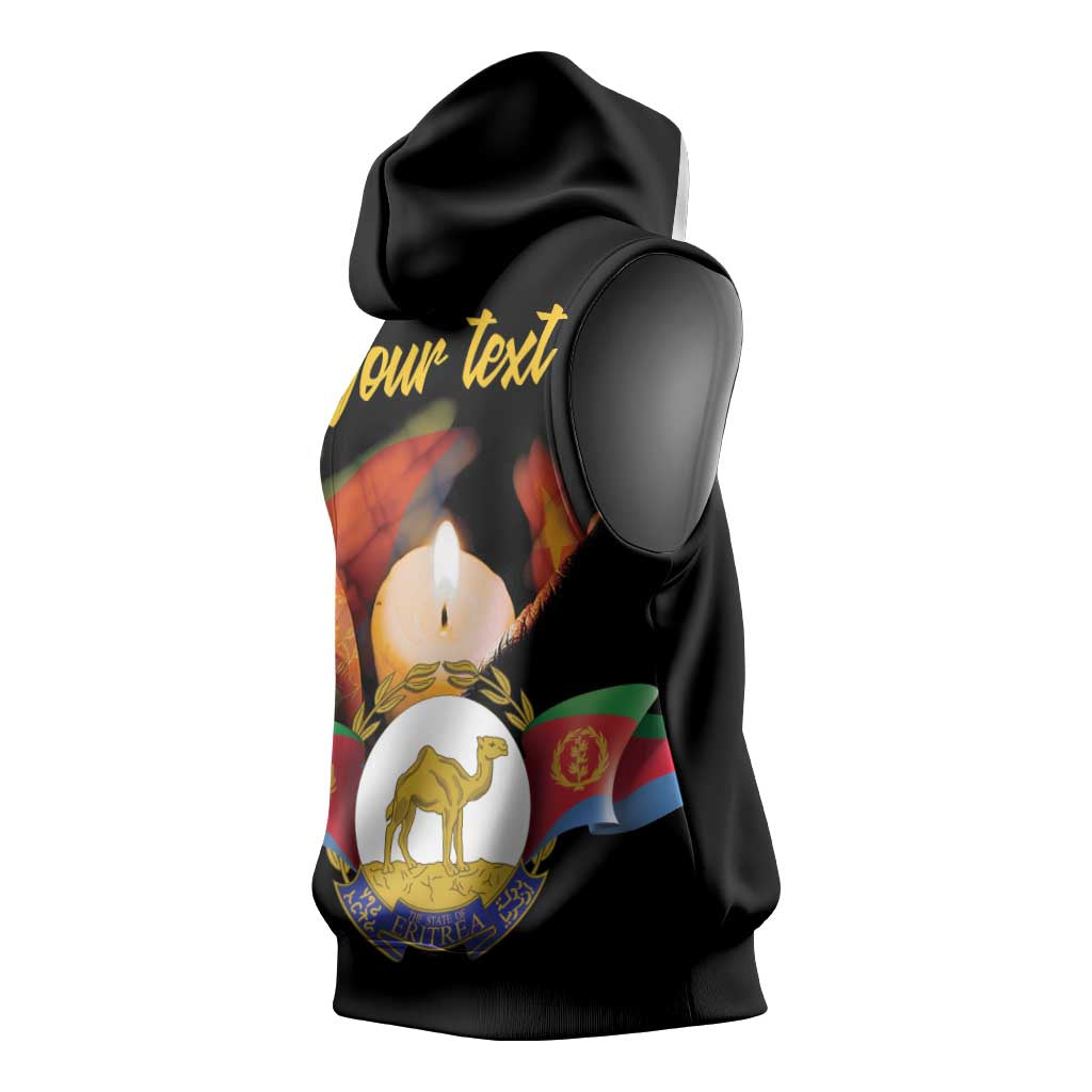 Personalized Afro-Eritrea Maelti Siwuat Sleeveless Hoodie Shida Shoes Glory To Our Martyrs Eritrea - African Pride