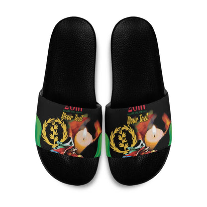 Personalized Eritrea Maelti Siwuat Slide Sandals Shida Shoes Glory To Our Martyrs Eritrea