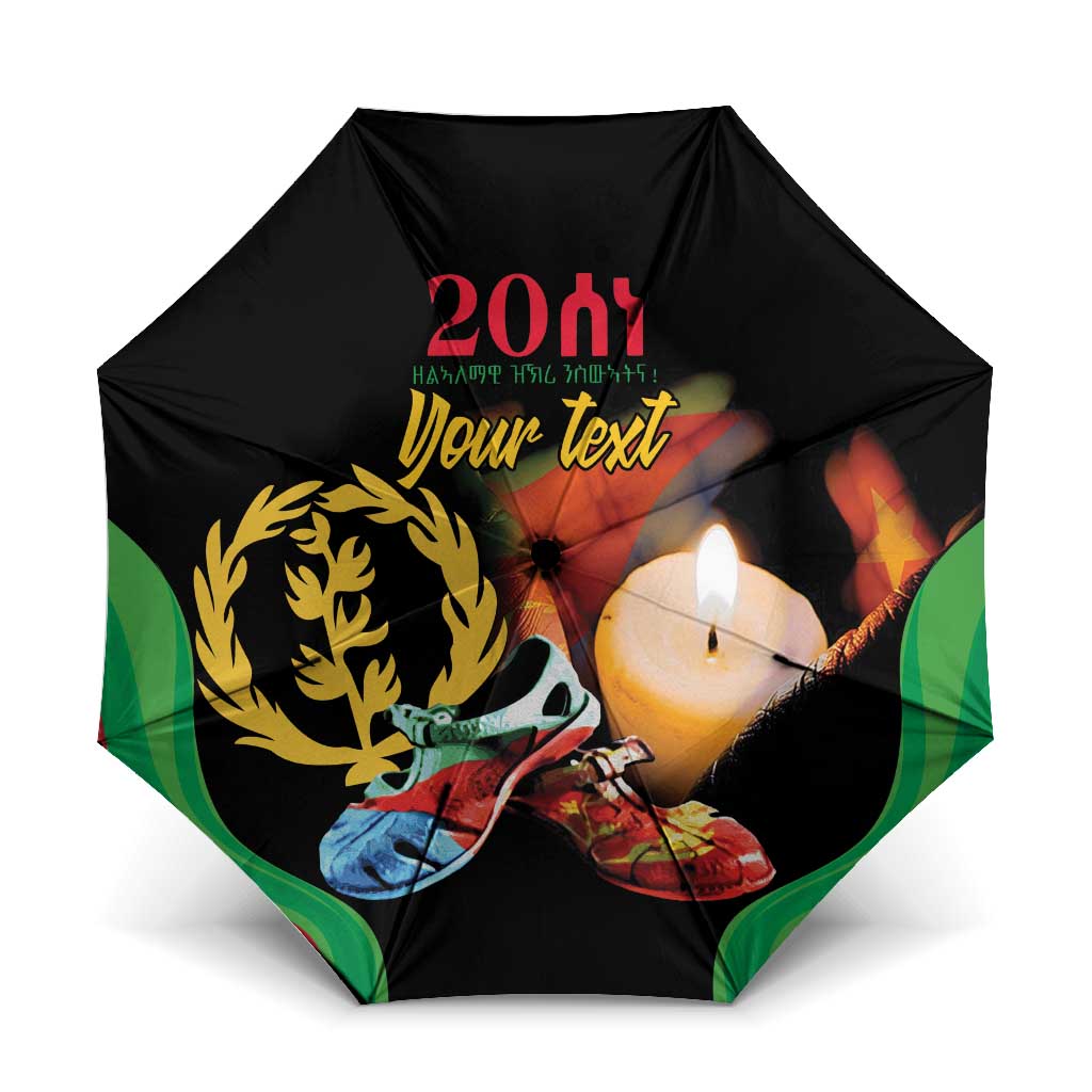 Personalized Eritrea Maelti Siwuat Umbrella Shida Shoes Glory To Our Martyrs Eritrea