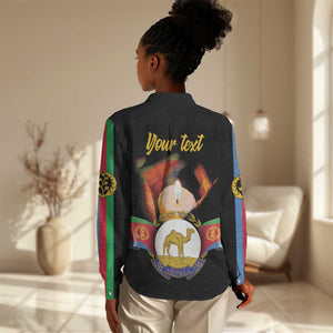 Personalized Afro-Eritrea Maelti Siwuat Women Casual Shirt Shida Shoes Glory To Our Martyrs Eritrea LT9