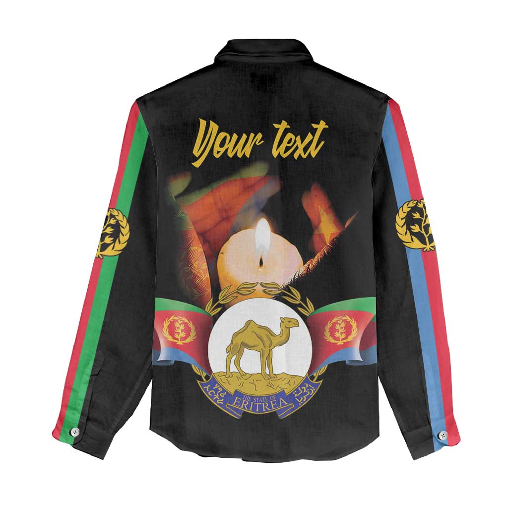 Personalized Afro-Eritrea Maelti Siwuat Women Casual Shirt Shida Shoes Glory To Our Martyrs Eritrea LT9